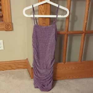 Forever 21 Glittery Purple Mini Dress